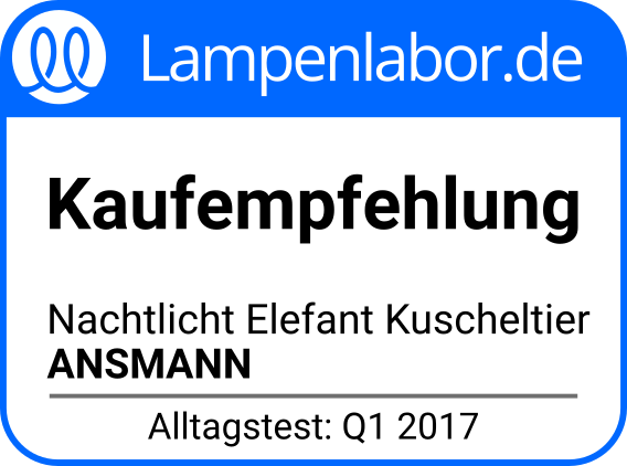 Lampenlabor Kaufempfehlung: ANSMANN Nachtlicht Elefant Kuscheltier